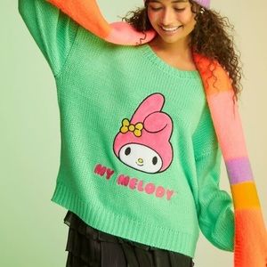 New Sanrio Hello Kitty x Forever 21 My Melody Knitted Graphic Sweater Small